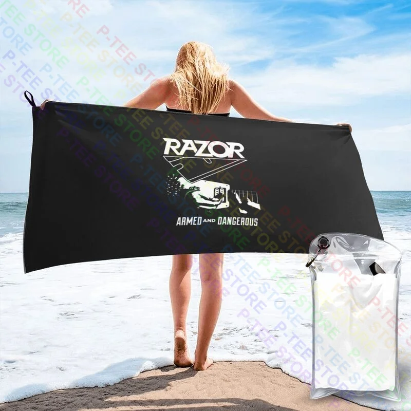 Razor Armed And Dangerous Relapse Records Quick dry Towel For Gym Bath Towel Superfine fiber