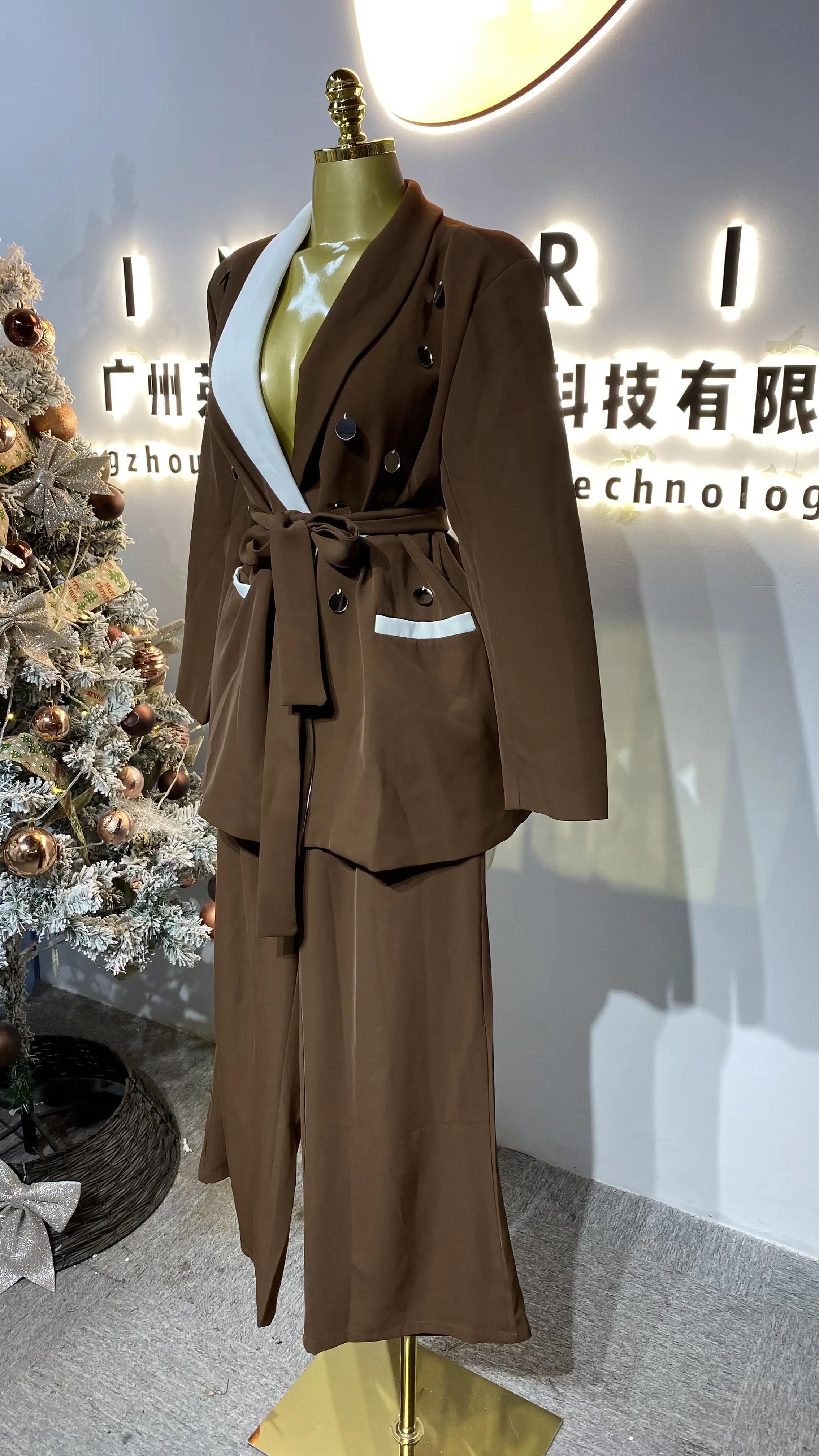 High-end fashion women's trousers, simple style women's suit, elegant-GZXX300