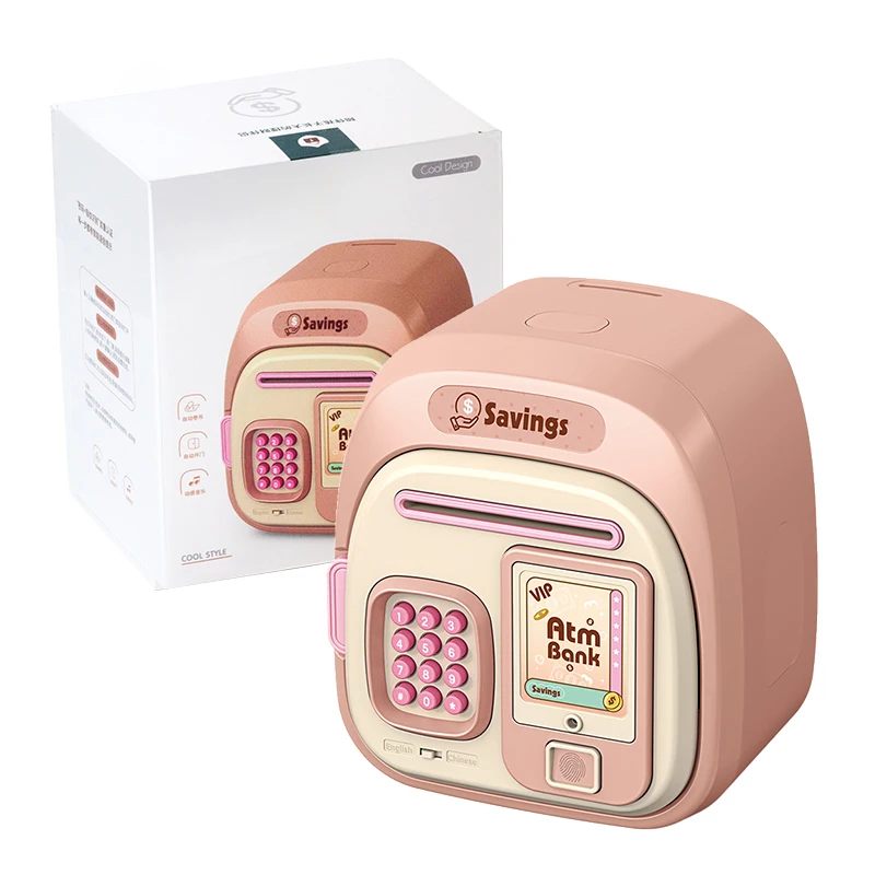 Tirelire électronique pour enfants, boîte de rangement sécurisée avec mot de passe, argent liquide, 