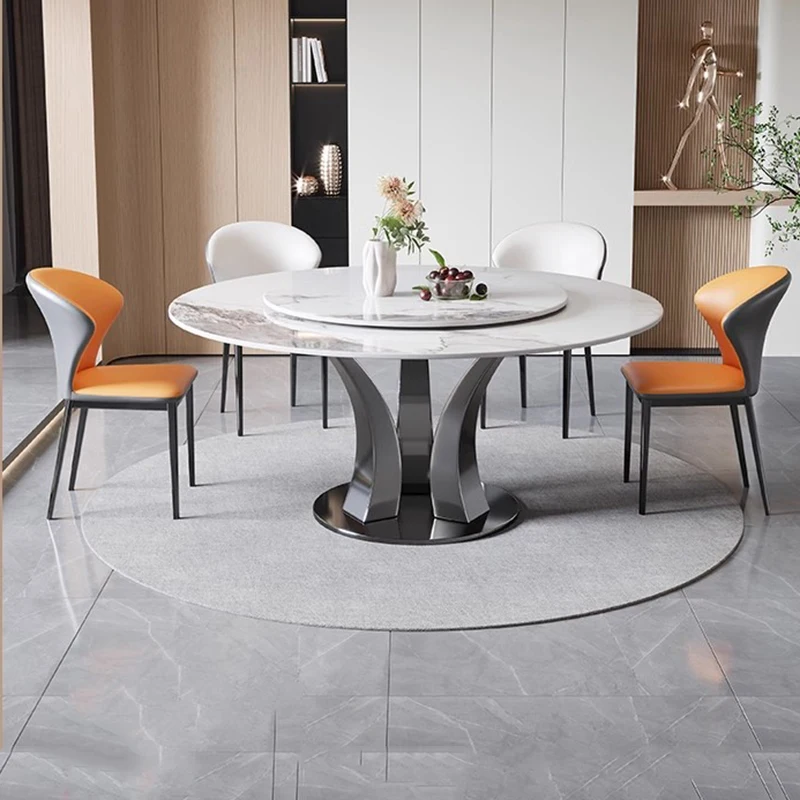 

Luxury Marble Table Coffee Hotel Vanity Balcony Desk Table Salon Poker Hallway Mesa Comedor Dining Room Table And Chairs Set