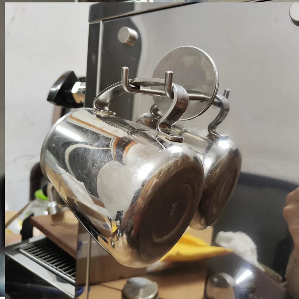 Coffee Bottomless Portafilter Wall Rack 51mm/53mm/54mm/58mm Stainless Steel Coffee Bottom Filter Holder Tools Cafe Accessories