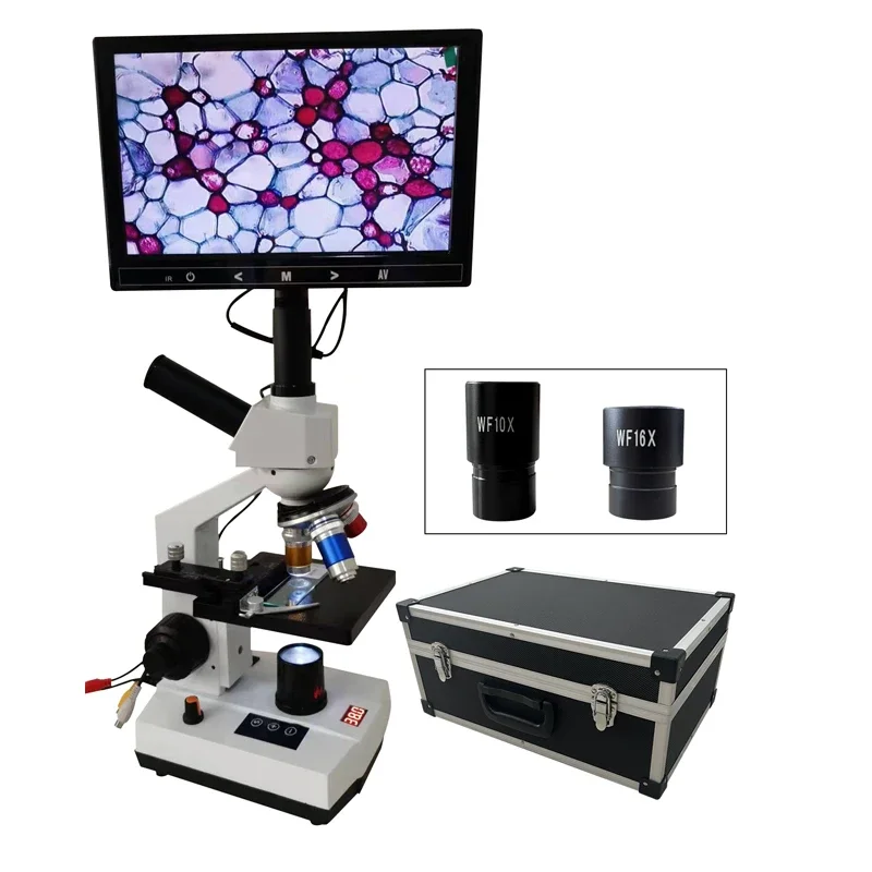 640X Professional HD Microscope for Pig Sperm Egg Breeding Aquatic Fish Disease Detection Experiment