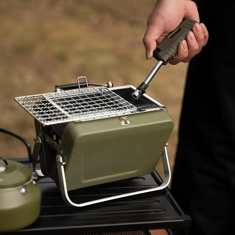 

Small Charcoal Grill Portable Camping Tabletop Grill Compact Small Grill For Outdoor Cooking RV Traveling Picnic Backyard Patio