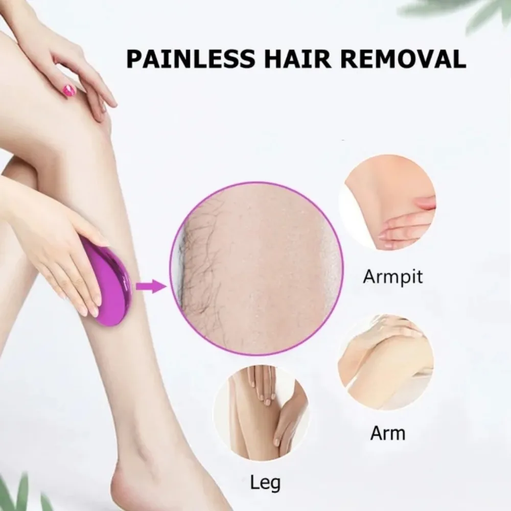 Painless Epilator Physical Nano Safe Reusable Exfoliator Washable Hair Remover Eraser Depilation Tools for Face Leg Arm Armpit