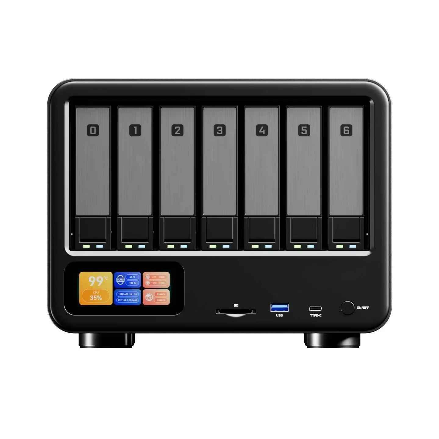 Quick Shipping New AOOSTAR 8845HS Cloud Server with USB & NAS Networking/Storage File Backup for Corporate Office-in Stock