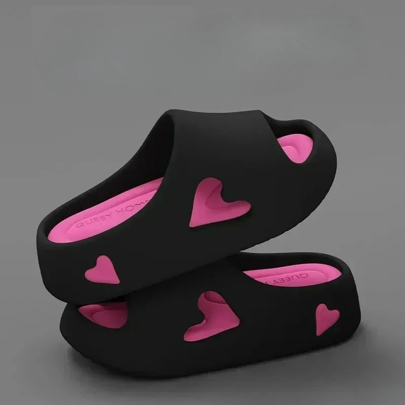 

Summer Indoor Outdoor Women Sandal Platform Style Soft EVA Non Slip Love Design Home House Slippers Beach Slides Flip Flops shoe