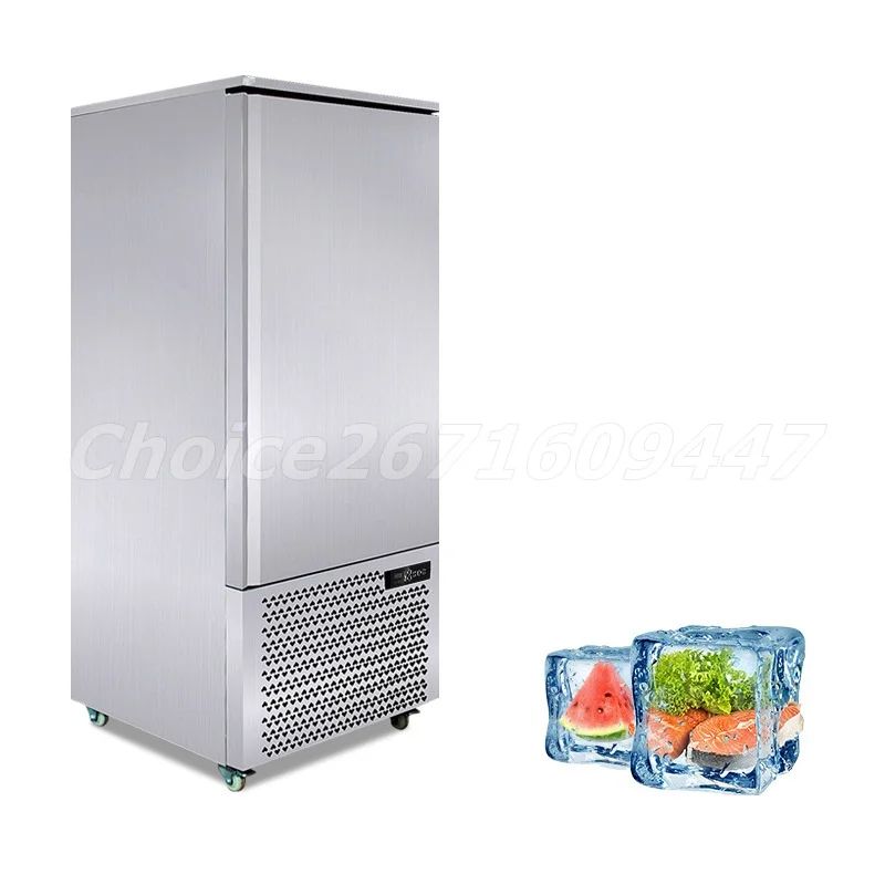 Commercial 12 Plate Quick Freezer -40℃ Frost Free Low-Temperature Freezer 356l Fast Cooling Blast Freezer By Sea