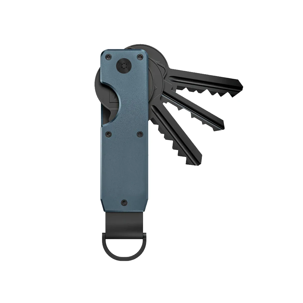 Sleutelorganizer Compacte houder Metalen sleutelhanger Minimalistische sleuteletuihouder voor sleutelhanger Beveiligt 2-6 sleutels - afbeelding 1