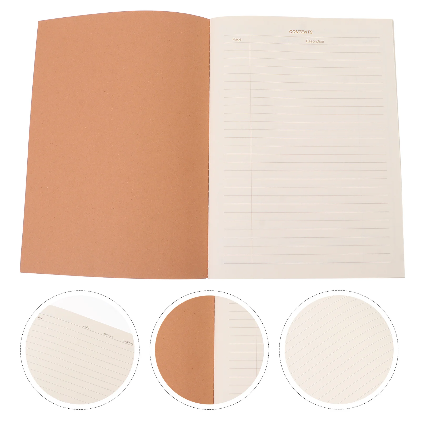 Cuaderno de laboratorio, Bloc de escritura de papel Kraft, Material Natural grueso resistente a la decoloración, libro de conteo seguro, química de investigación