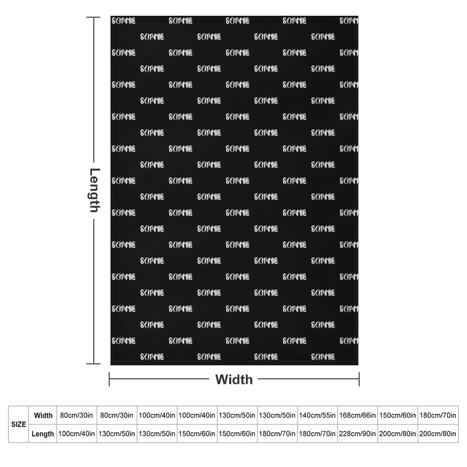 SOPHIE Logo Throw Blanket Camping heavy to sleep cosplay anime Nap Summer Beddings Furry Blankets