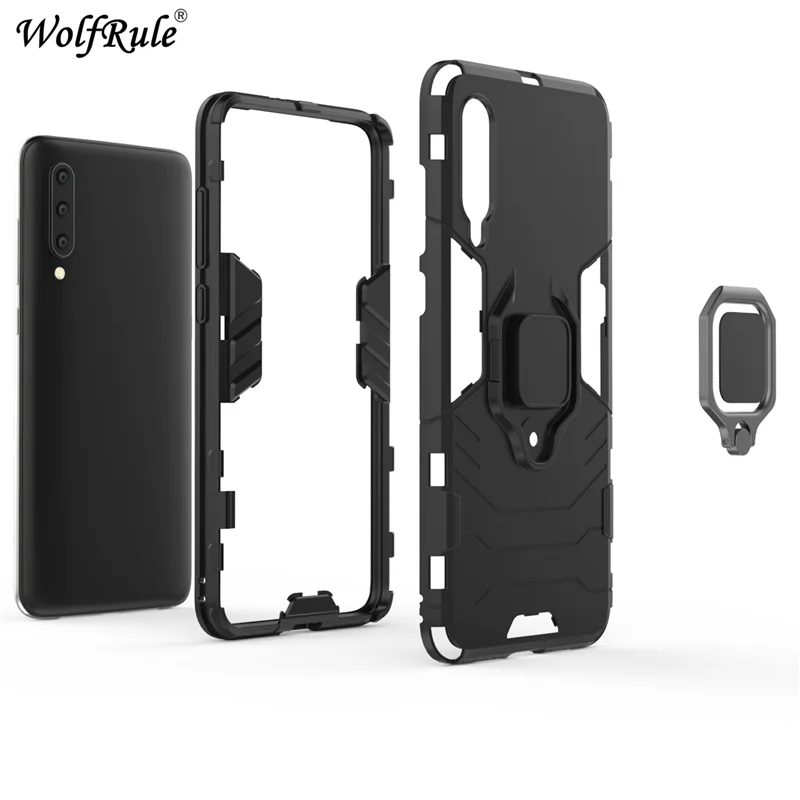 For Xiaomi Mi 9 Case TPU Hard PC Xiaomi Mi9 Case Ring Holder Stand Magnetic Armor Case For Xiaomi Mi 9 SE Mi9 Phone Fundas 6.39\