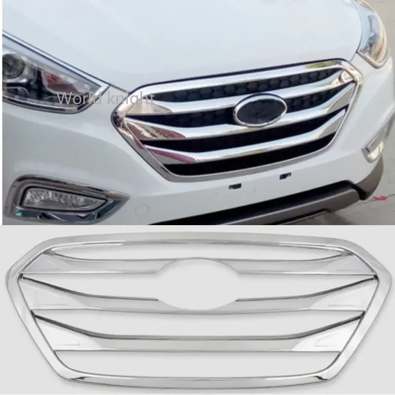 

For Hyundai ix35 2014-2016 1PC ABS Chrome Car Front Grill Grille Decorative Cover Trim Car Styling Accessories Quality Assurance