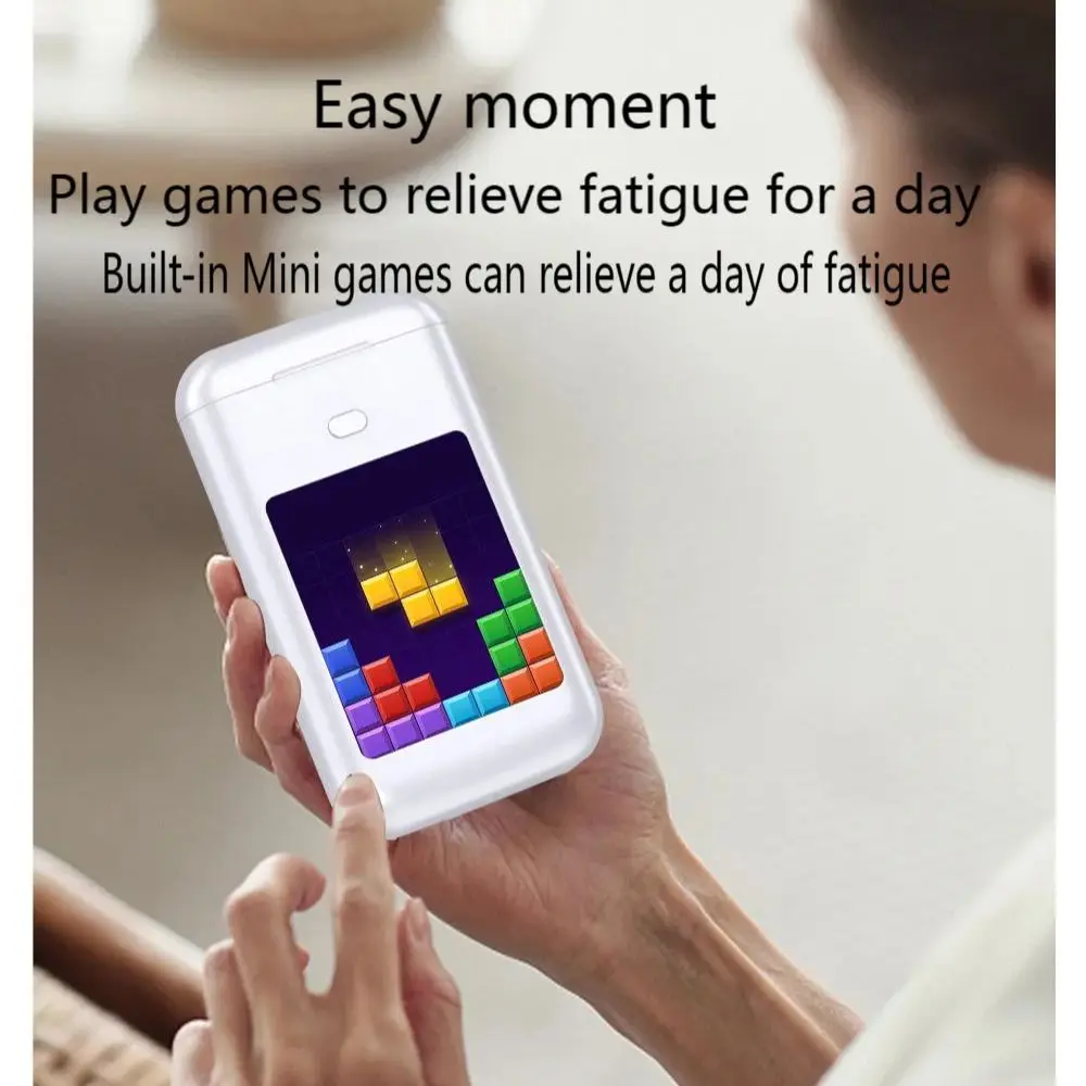 Touchscreen Bluetooth Earphones Power Bank 2 In 1 Ai Translator Flashlight Make Calls Play Games Smart Wireless Headphones