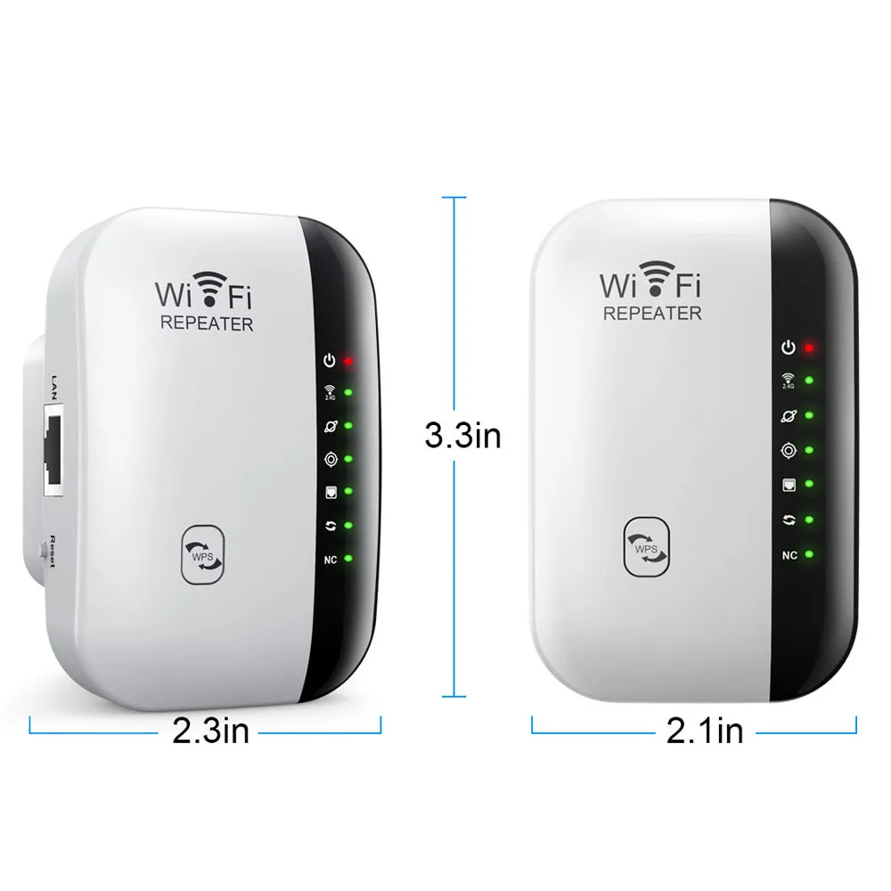 Repetidor WIFI inalámbrico de 300Mbps, enrutador 2,4G, extensor de rango, amplificador de señal Wifi 802.11N, adaptador de tarjeta de red para PC