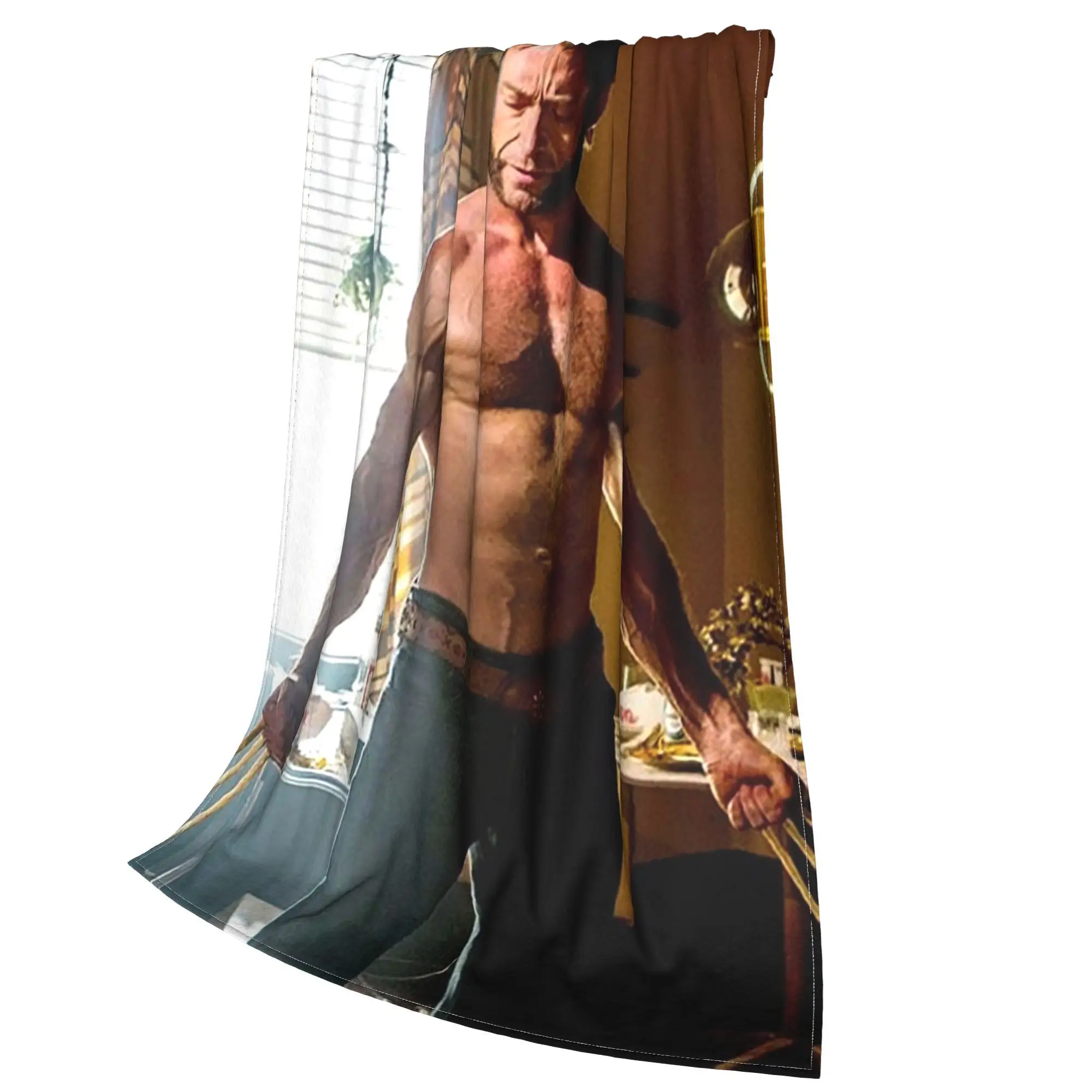 هيو جاكمان البطانيات لينة الدافئة الفانيلا رمي غطاء بطانية للسرير غرفة المعيشة نزهة السفر المنزل الأريكة