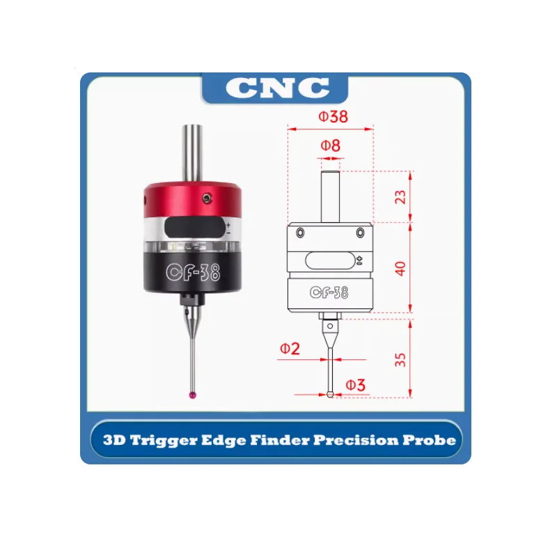 

3D срабатывающий обнаружитель кромок, обрабатывающий центр CNC, фрезерный станок с ЧПУ, точный инструмент с тремя координатами, инструмент для выравнивания
