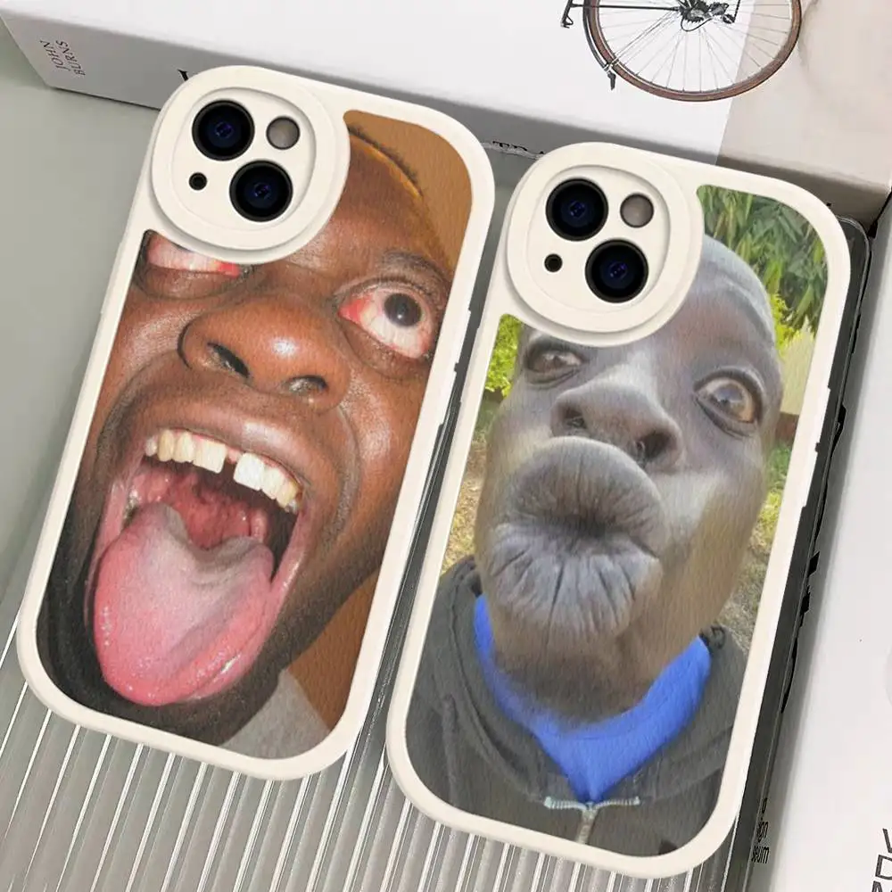 

Ugly Man Funny Phone Cover For IPhone 11 12 13 14 15 16 Pro Max Mini Plus Soft Leather Case