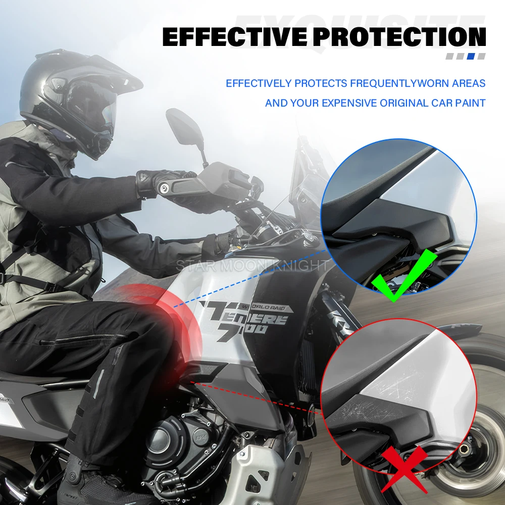 モトアクセサリーヤマハテネレ-700-t700-ワールドレイド-2026-オートバイ燃料タンクパッド保護燃料タンク滑り止めプロテクター