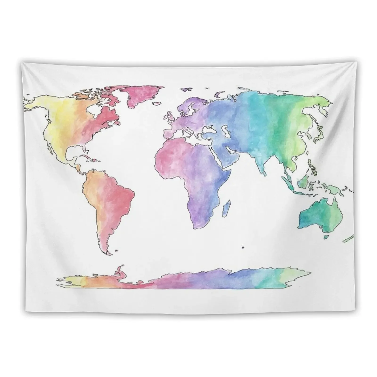 all around the world Tapestry Home Decoration Kawaii Room Decor Room Aesthetic Wall Mural Tapestry