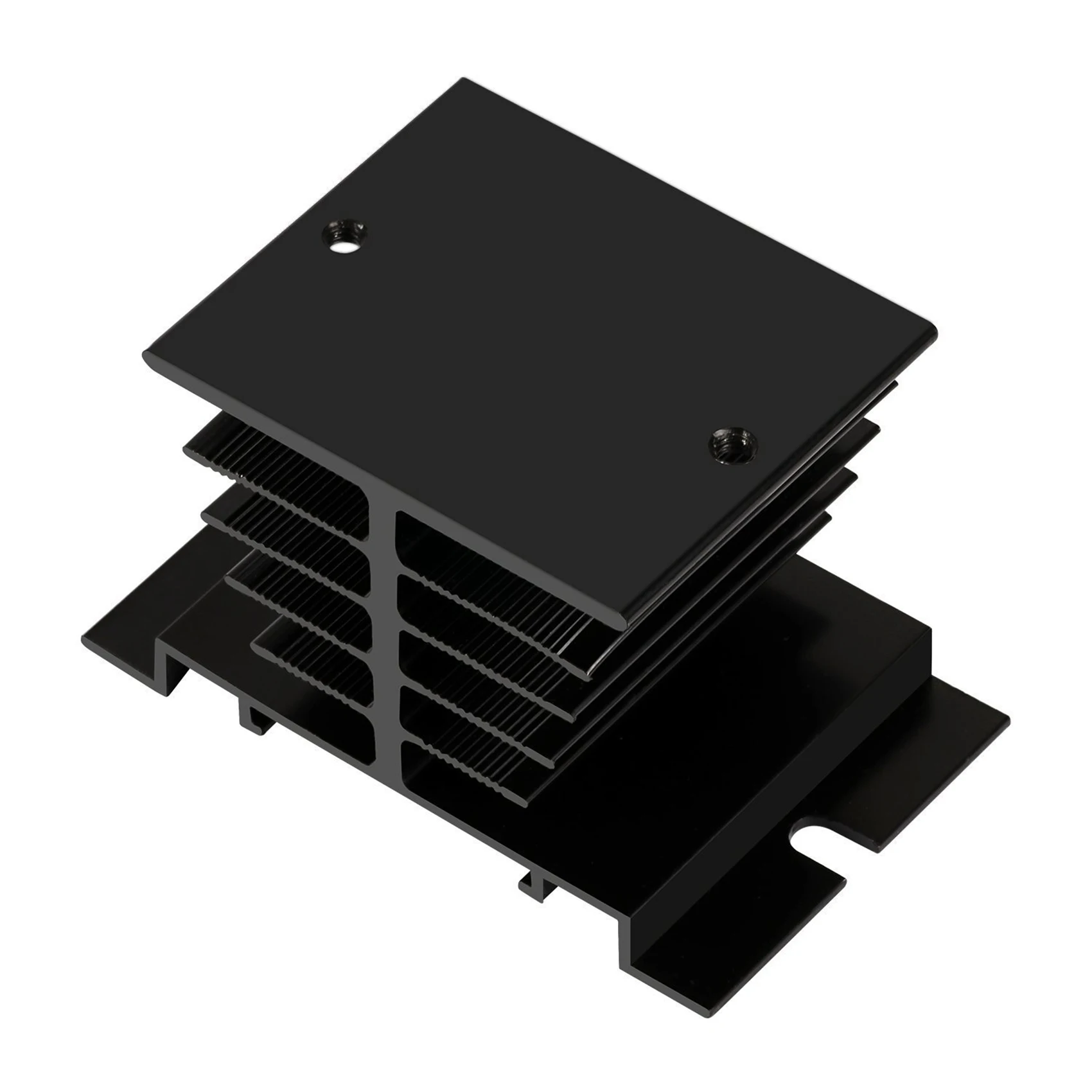 KYCOR-Solid State Relay Heat Sink,6PCS Aluminum Heatsink PID Temperature Controller Heat Sink For SSR-10,25,40A