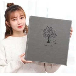 Large-Capacity Leather Insert Style Photo Album with Molded 6-Inch Pages Perfect for Family and Baby Growth Memories 800 Pocket