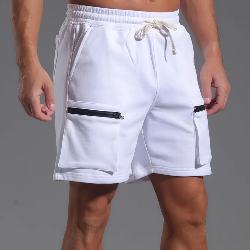 2025 Men's Long Basketball Shorts – Knee-Length Quick-Dry Sports Shorts with Zipper Pockets for Gym & Casual Wear