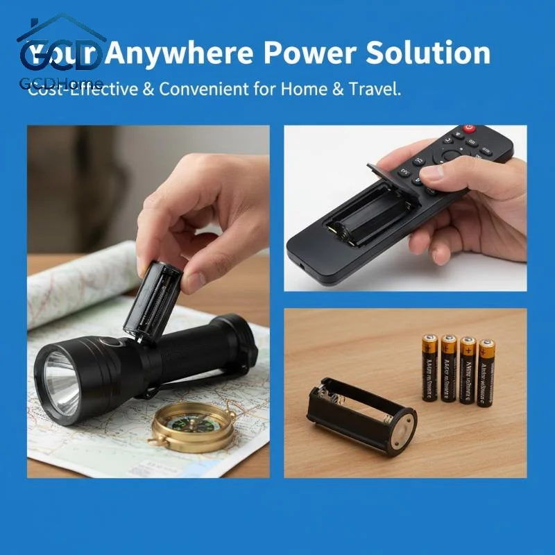 1/3Pcs Battery Adapter Converter Holder 3x AA to D Size Box for Toys LED Lights Power Backup Series Circuit Devices