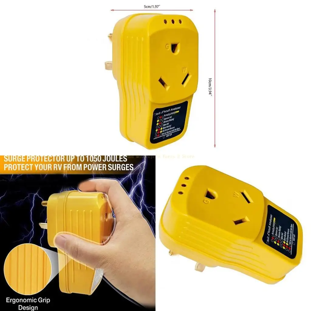 

RV Protector 30-Amp Adapter Circuit with LED Light