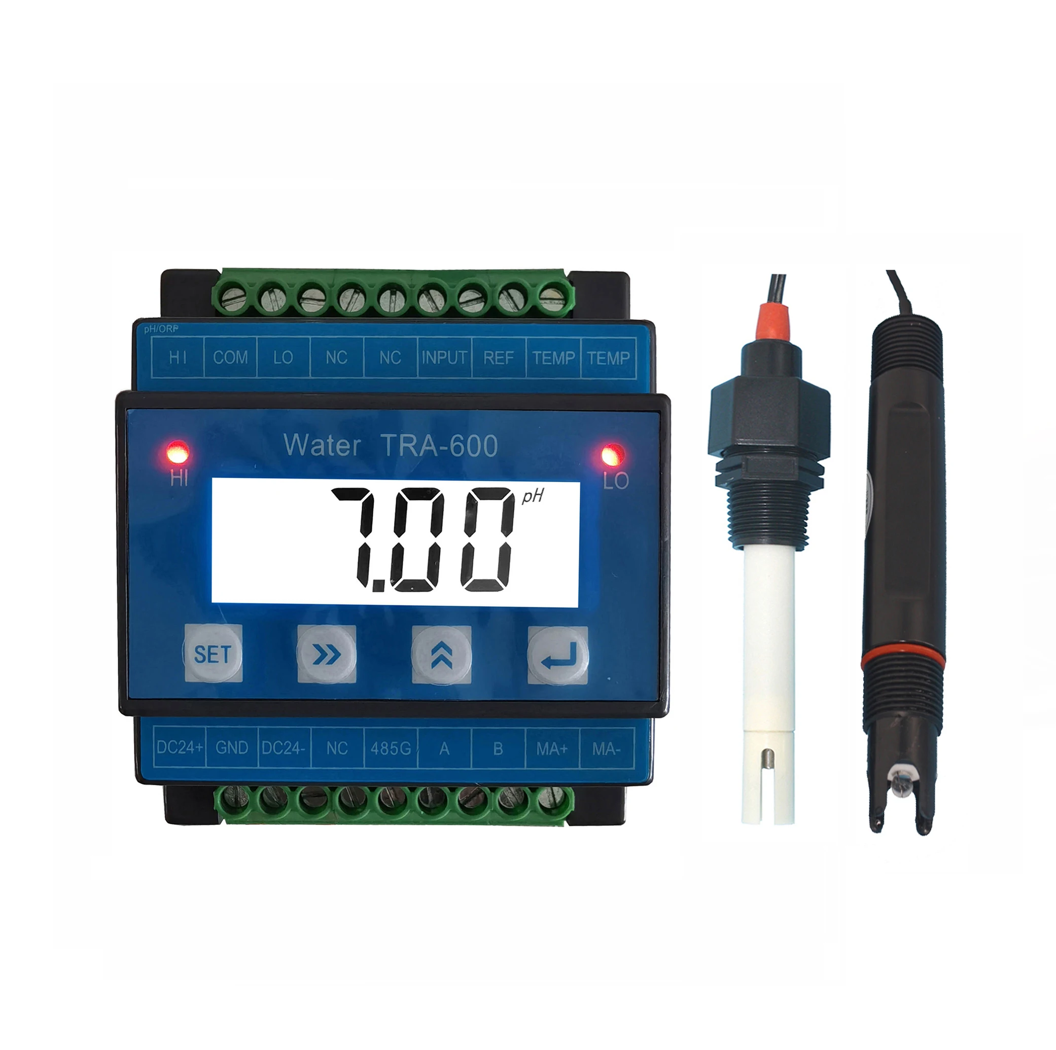 Automatic ODM/OEM Hydroponic TRA-600 Industrial Monitor pH Meter EC Sensor TDS Conductivity Dosing Pump with 4-20mA or RS485