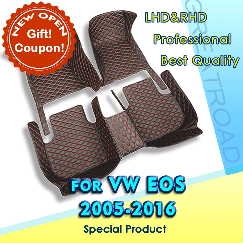 

Car floor mats for Volkswagen VW EOS 2005-2016 2006 2007 2008 2009 2010 2011 2012 Custom auto foot Pads interior accessories