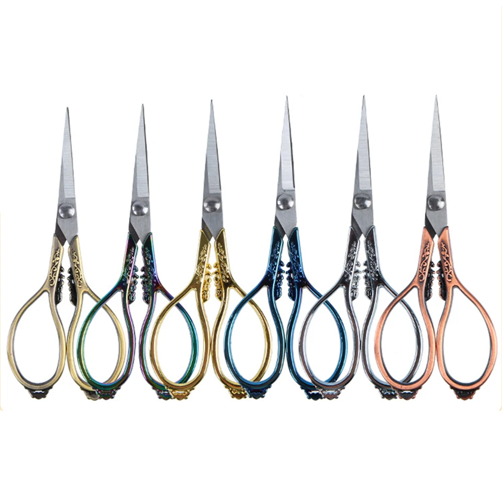 Shears Scissors Sewing Stainless Steel Tailor Toolbox Vintage Cotton Exquisite Fabrics Linen Nostalgic Garden Home