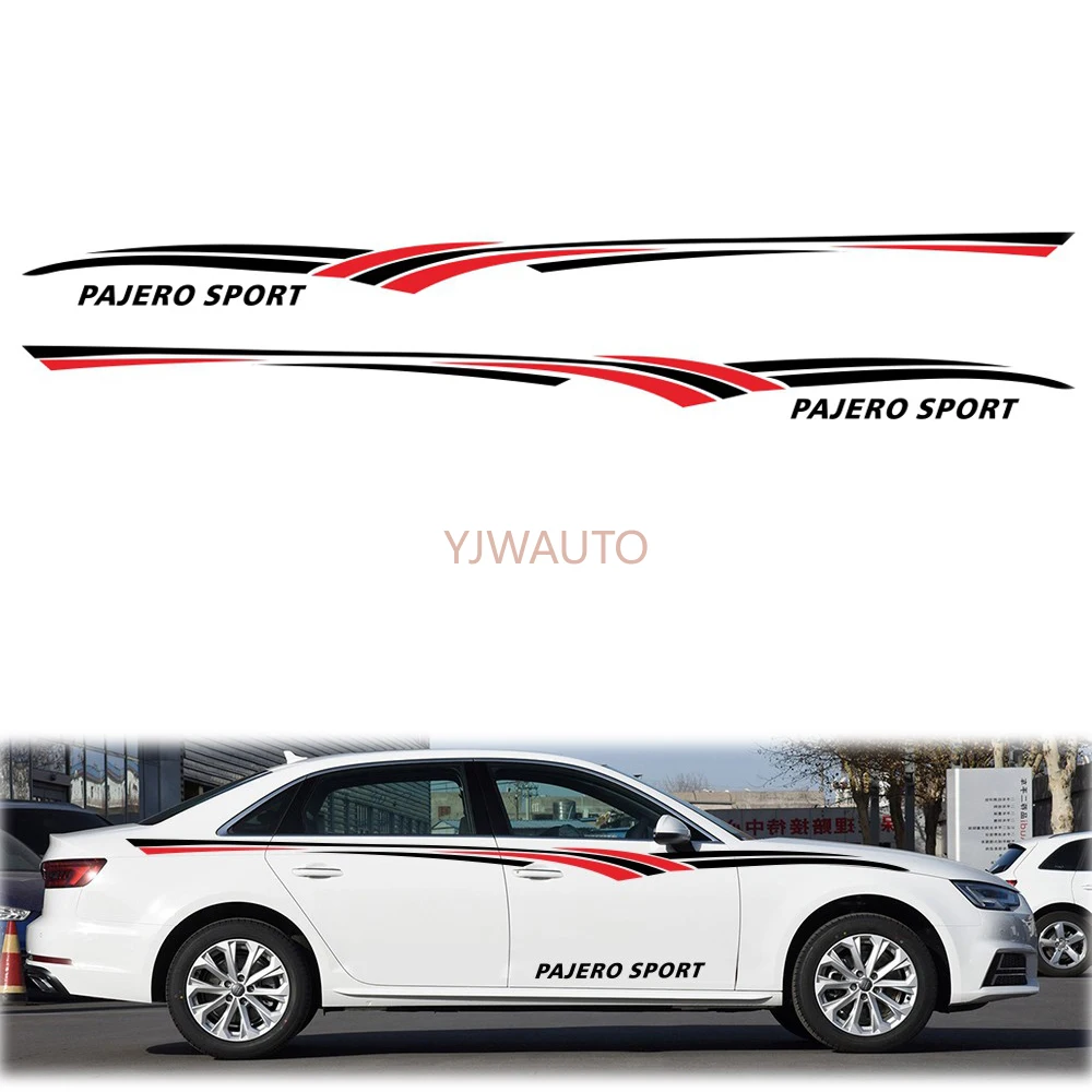 

Наклейка-деколь для кузова внедорожника Mitsubishi Pajero Montero Shogun, виниловая графическая наклейка, модифицированная наклейка для маскировки царапин