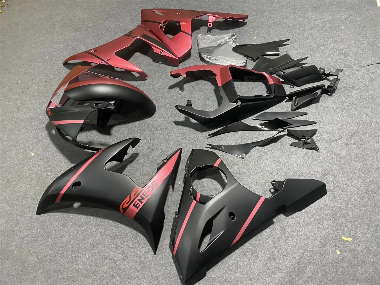 Motorcycle Fairing Kit fits to YZF-R6 2003 2004 2005 YZF600 03 04 05 Year fairing Matte black date red motorcycle housing