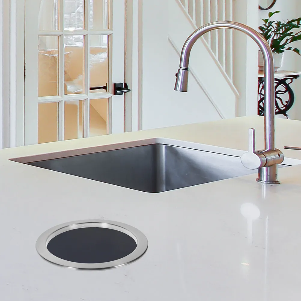 

Встраиваемый мусорный патрубок из нержавеющей стали для кухонной столешницы, полированная поверхность, врезной мусорный патрубок для отходов из нержавеющей стали