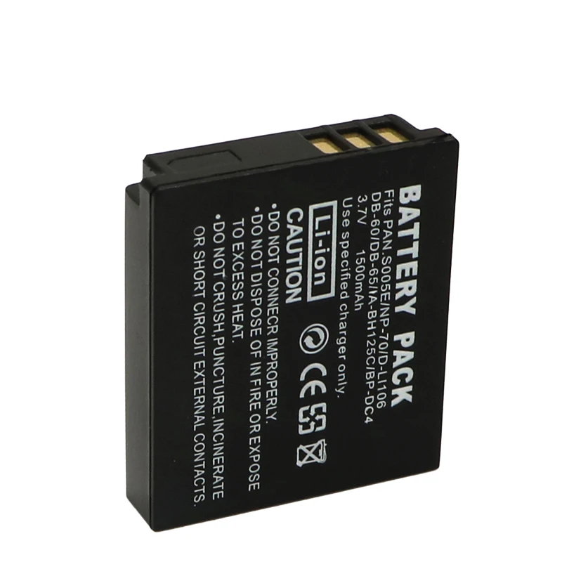 DB60 DB-60 DB-65 Batteria per Ricoh G600 G700 G800 GX200 GX100 Caplio R3 R30 R4 R40 R5 WG-M1 GR GR Digitale GRDigital II Batterie-image
