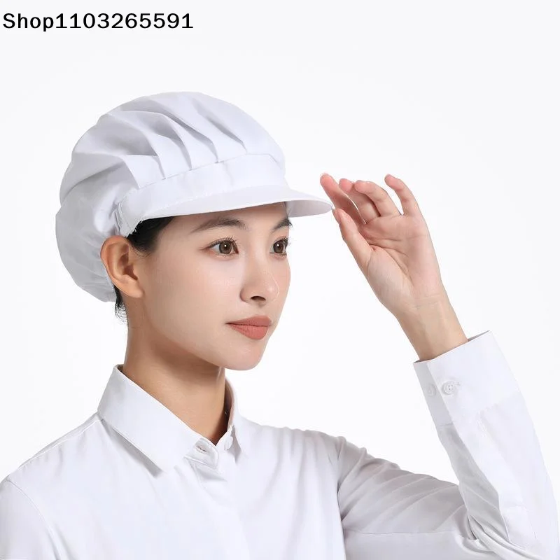 Breathable Work Hair Net Cap Mesh Back Adjustable Elastic Band For Kitchen Food Processing Multiple Colors Available