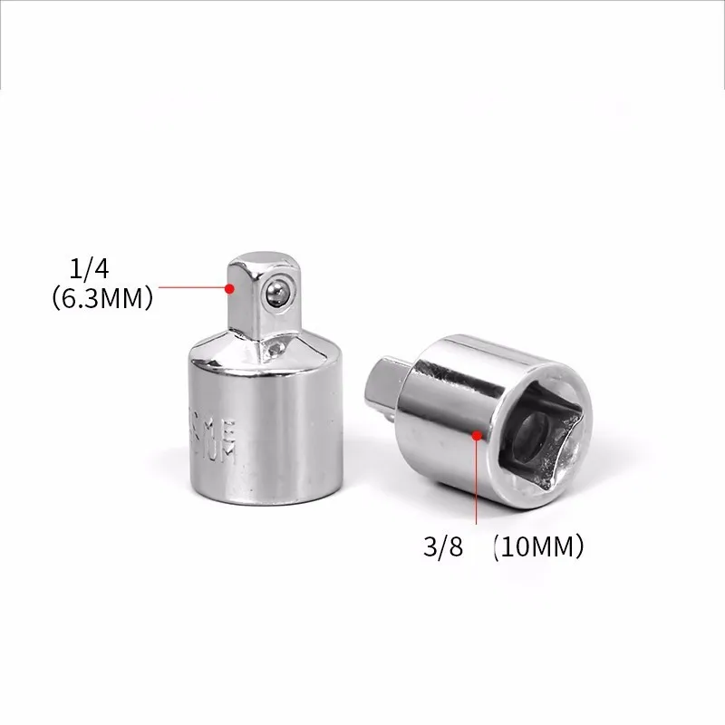 1/4 "3/8" 1/2 "Ratelsleutel Adapter Chroom Vanadium Mouw Drive Socket Converter Wrench Transform Joint