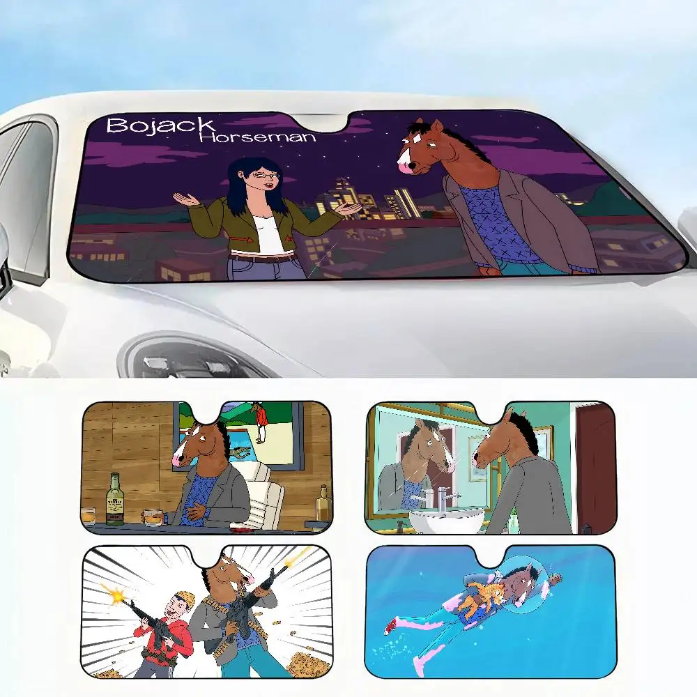 

Funny B-Bojack Horseman Car SunShade Car insulation windshield sunshade, UV blocking sunshade protector