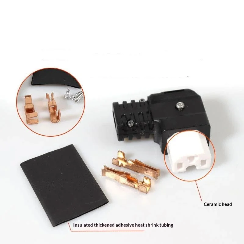 1PCS Plug DC Electric Vehicle Ceramic Three-Prong Y-Shaped Elbow Conversion Connector T-Type Modified Prong Socket
