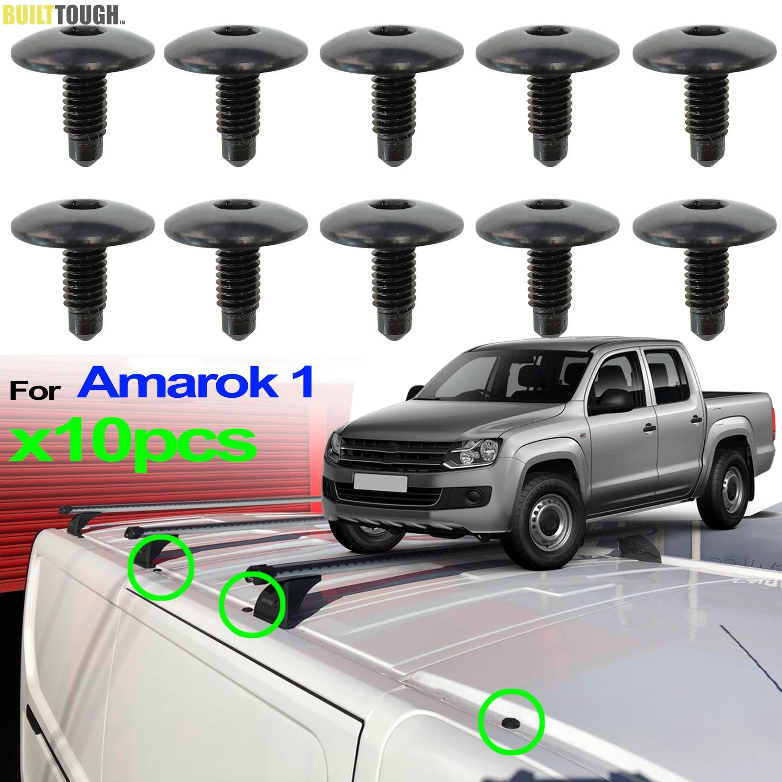 10pcs For VW Amarok 2010 - 2024 Roof Panel Rack Holes Blanking Hex Screws Bolt Set Bolts W/ Washer WHT006148 2021 2020 2019 2018