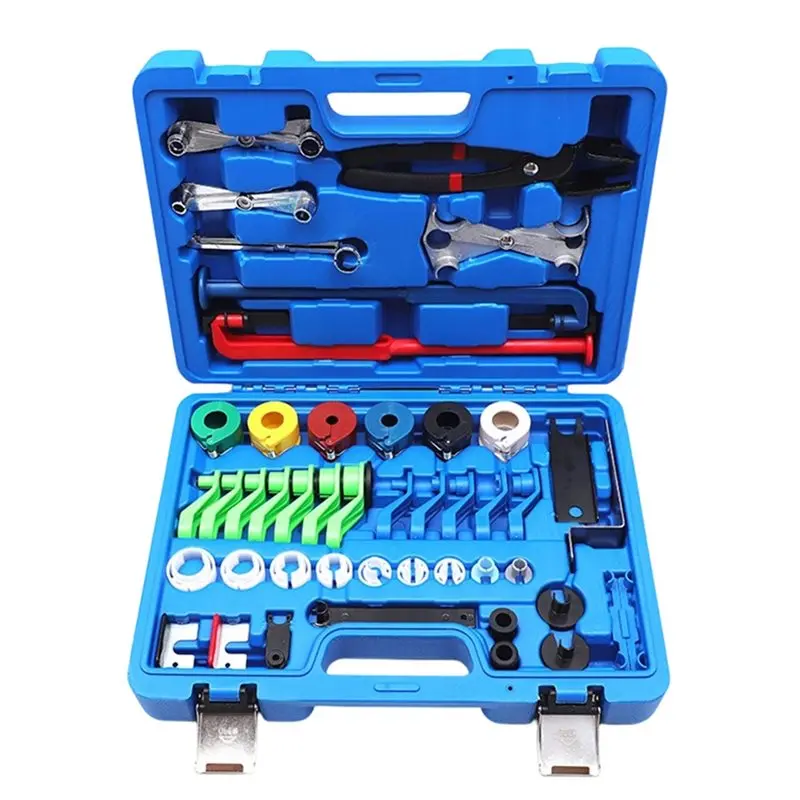 Automotive A/C Refrigerant And Oil Line Quick-Connect Disconnect Tool Set(38-Piece With Storage Case)