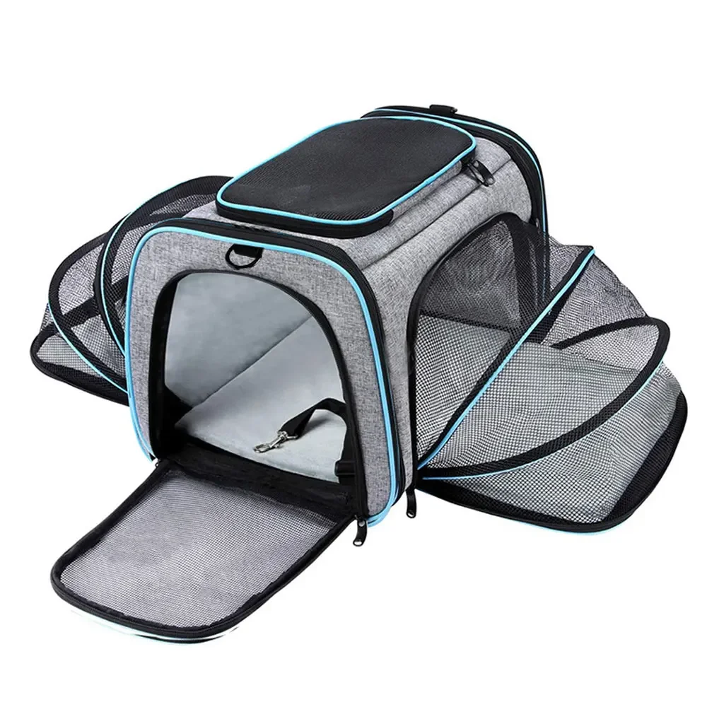 

Pet Carriers Bag Portable Breathable Foldable Bag Cat Dog Carrier Bags Outgoing Outdoor Travel Pets Cats Handbag Safety Zippers
