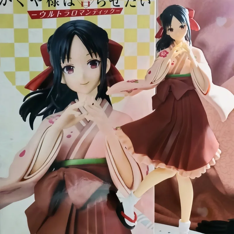 In Stock Original TAITO Kaguya-Sama Love Is War Shinomiya Kaguya Figure Wafuku 20Cm Anime Action Figurine Model Toy for Boy Gift