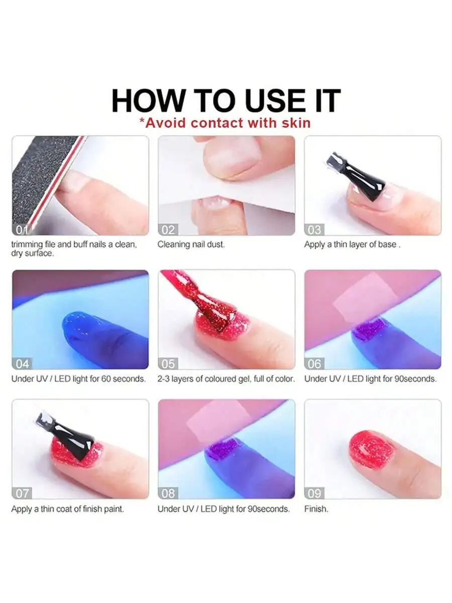 XEIJAYI 1 pieza de esmalte de uñas de Gel negro de 15Ml, arte de uñas para todas las estaciones, esmalte de uñas de Gel Led remojo, manicura de salón Diy para el hogar, regalos para uñas