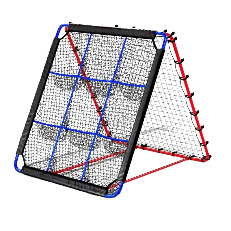 Portable Softball Baseball Training Equipment Multi-Sport Bounce Back Net 12-Angle Polypropylene Baseball Pitching Net
