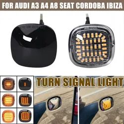 Dynamic LED Side Marker Turn Signal repeater Light for AUDI A3 A4 A8 SKODA Octavia Roomster Rapid Fabia SEAT Cordoba Ibiza Leon