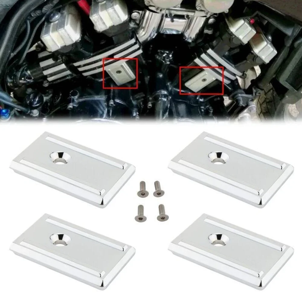 

4pcs For YAMAHA VMAX V-MAX V MAX 1200 1988-2007 Motorcycle Durable Stylish Engine Panel Decorative Cover Cap Trim