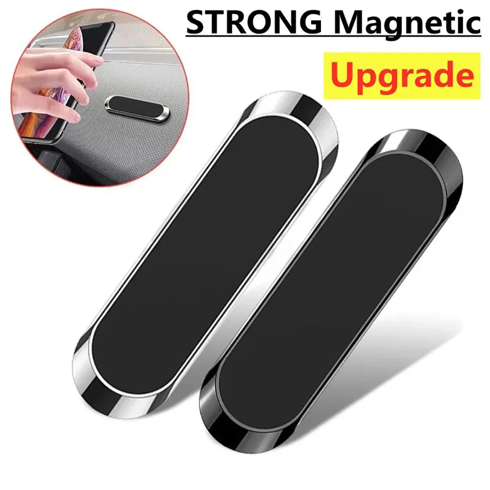 

Magnetic Car Phone Holder Dashboard Mini Strip Shape Stand For iPhone Samsung Xiaomi Metal Magnet GPS Car Mount for Wall