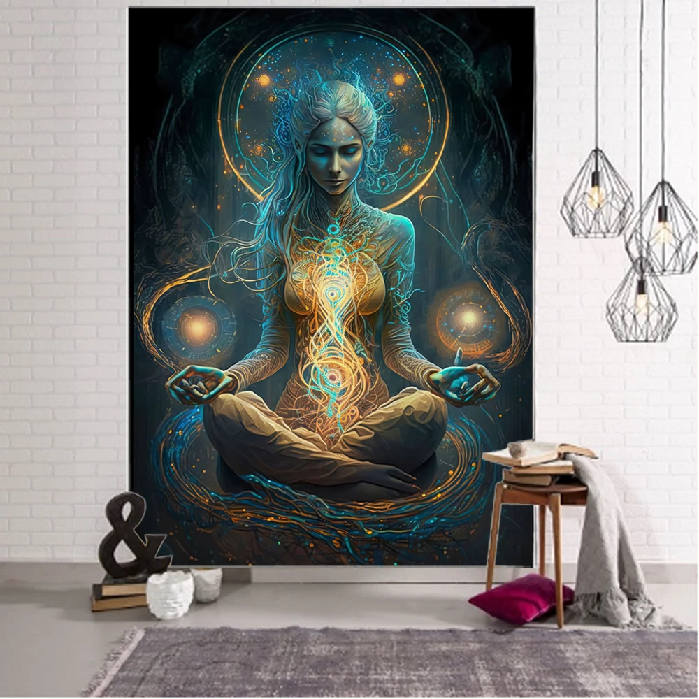 Yoga meditation Madonna background decoration tapestry Mandala Bohemian hippie wall decoration tapestry Home decoration