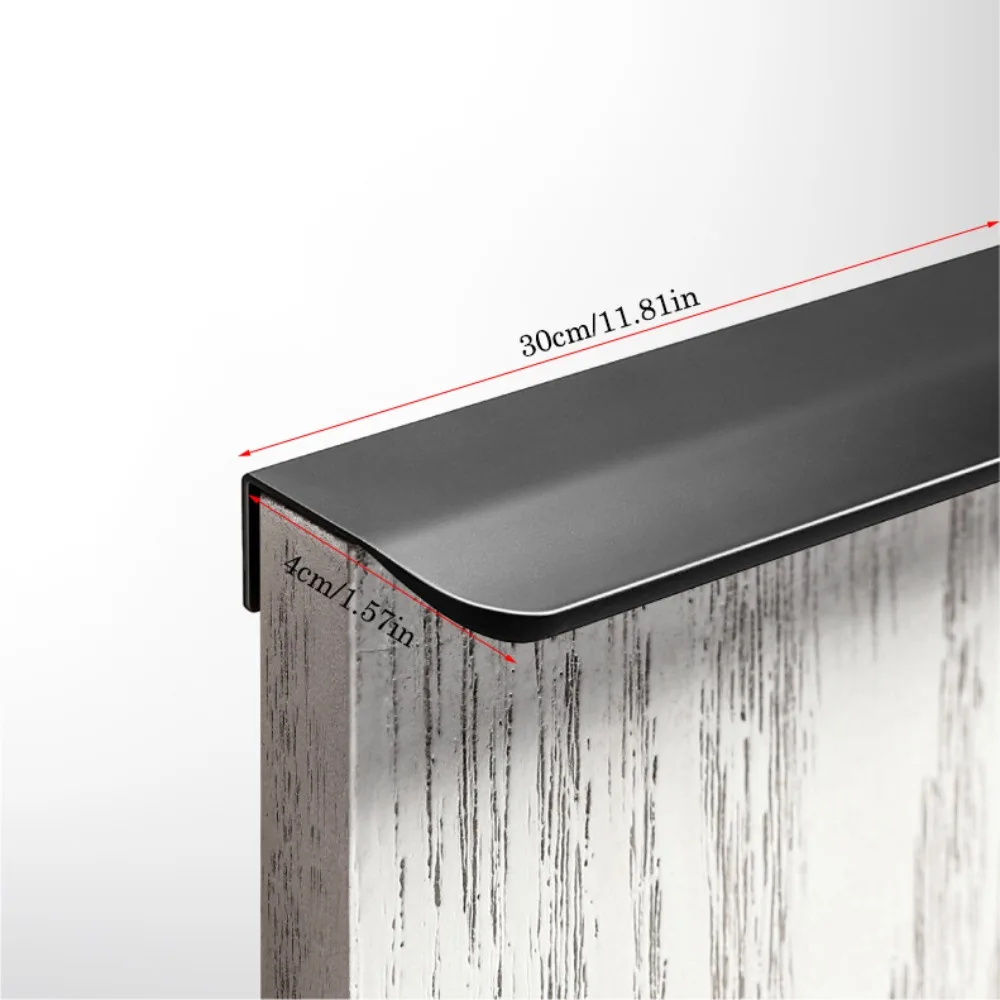 

Ручки для шкафов из алюминиевого сплава скрытого монтажа, антикоррозийные, без сверления, современные ручки для кухонных шкафов